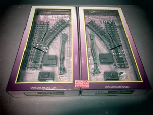 MTH Scale Trax # 45-1004 SWITCH RIGHT & 45-1003 SWITCH LEFT O-31 NEW O.B. - Picture 1 of 7