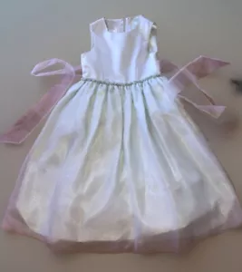 Vtg Cinderella Brand Formal Dress Girls 7 Wedding /flower girl/Party/Easter NWOT - Picture 1 of 9