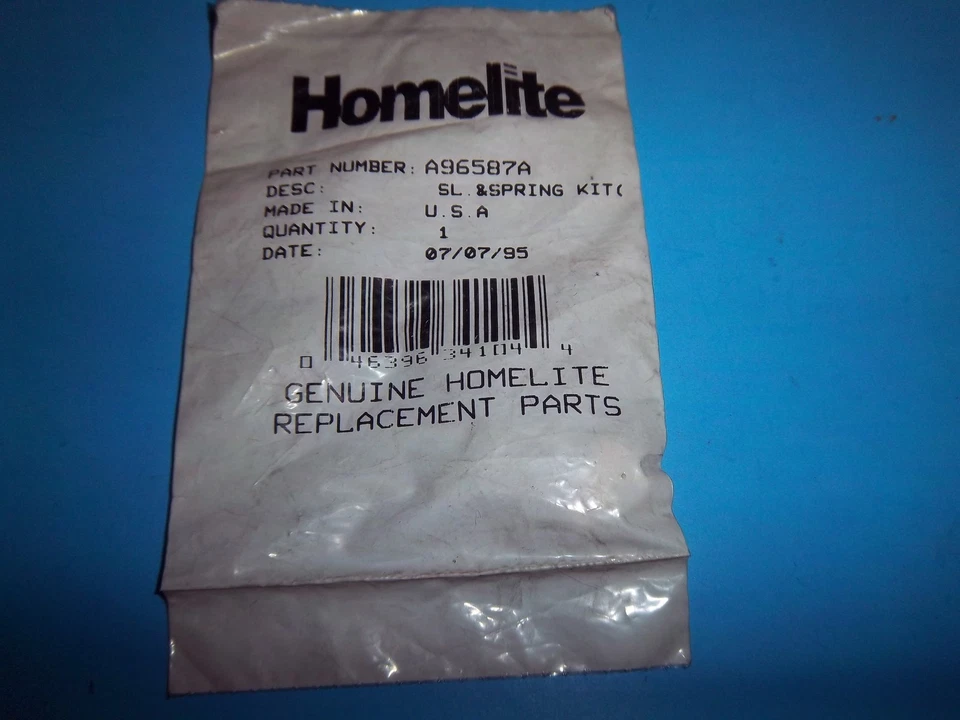 NEW OEM HOMELITE SLIDE AND SPRING KIT A96587A HL10 - Image 1 of 1