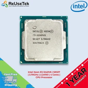 Intel Xeon E3-1240V6 | SR327 | 3.70GHz | LGA1151 | 4 Cores | CPU Processor - Picture 1 of 12