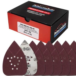 100 Grit 12-Hole Mouse Detail Sander Sandpapers, Box of 45 - Hook & Loop - Bild 1 von 5