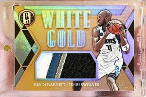 2016-17 Panini Gold Standard White Gold Kevin Garnett 4 COLOR HUGE PATCH #4/15 - Picture 1 of 2