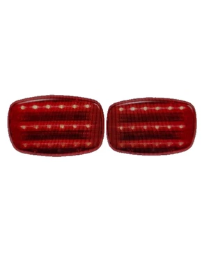 CUSTER PRODUCTS Set of 2 Lite It Custer Battery Powered Magnetic LED Safety Flashers Red
