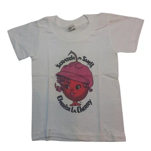Vintage Scratch n Smell and Sniff  T-Shirt Cherise La Cherry 1970s Child XS - Picture 1 of 6