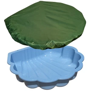 Sand Wassermuschel Sandkasten Sandmuschel Babypool Planschbecken mit Abdeckung - Bild 1 von 8