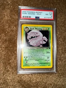 HOLO Dark Weezing, Pokémon Rocket (2000), PSA 8, 14/82 - Picture 1 of 2
