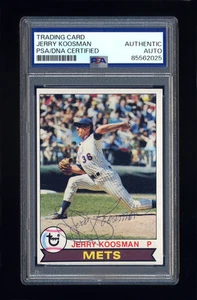 JERRY KOOSMAN VINTAGE SIGNED 1979 TOPPS PSA/DNA NEW YORK METS AUTOGRAPHED - Picture 1 of 2
