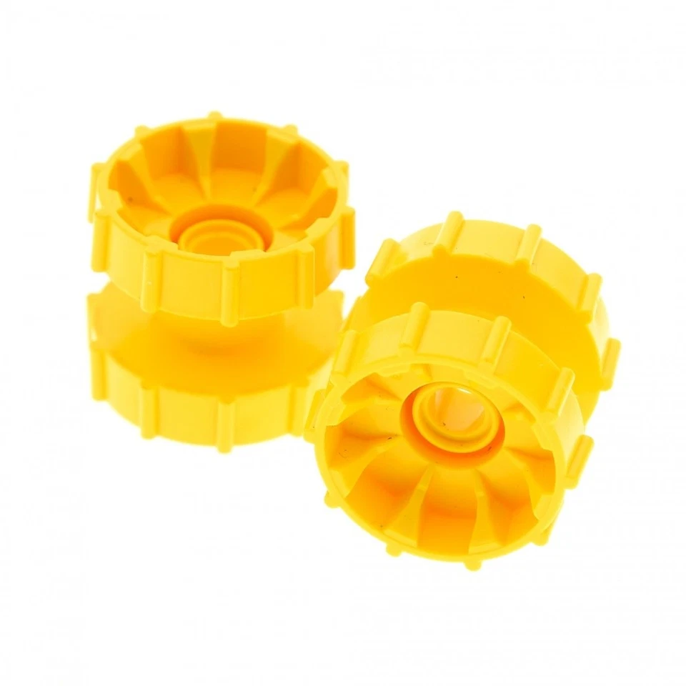 2x Lego Technic Chain Drive Wheel Yellow Guide Wheel 7243 4248957 32007 - Image 1 of 1