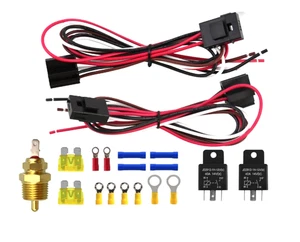RYANSTAR RACING Dual Electric Fan Relay Waterproof 40AMP Thermostat Kit ERC001 - Picture 1 of 6