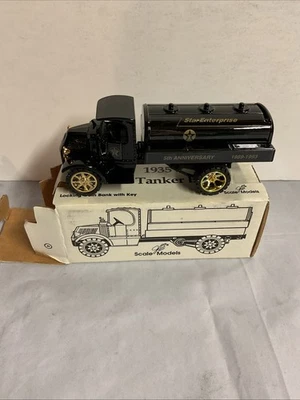 BANCO CISTERNA TEXACO STAR ENTERPRISE 5 ANIVERSARIO TEXACO 1935 FUNDIDO A PRESIÓN MACK Foto 1 de 2