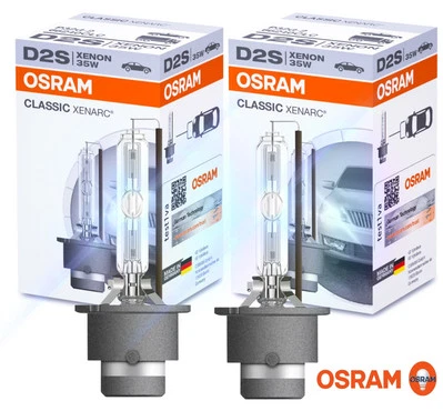 2x D2S OSRAM XENON XENARC® 66240 CLASSIC BRENNER 35W SCHEINWERFER ORIGINAL & NEU - Bild 1 von 2