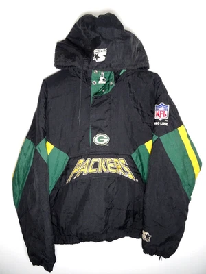 Chaqueta Pullover Pequeña Puffer Breakaway NFL Starter Green Bay Packers de Colección Años 90 Foto 1 de 4