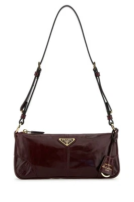 PRADA Burgundy Red Leather Shoulder Bag New/Authentic - Image 1 of 4