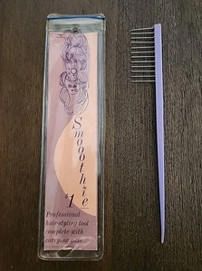 Vintage Smoothie strumento professionale per styling capelli stuzzicare parrucca pettine scegli viola - Foto 1 di 5