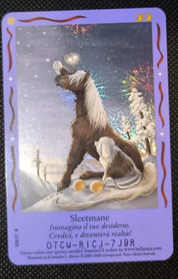 * Bella Sara * Magical Friends * Holo Karte * Sleetmane S35/37 * Rare * IT * - Bild 1 von 2
