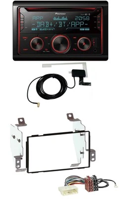 Pioneer 2DIN MP3 DAB USB CD Bluetooth Autoradio für Nissan Note (2005-2013) - Bild 1 von 4