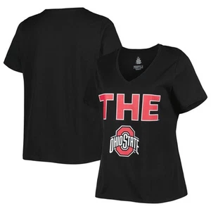 Camiseta negra para mujer Ohio State Buckeyes talla grande - Imagen 1 de 5