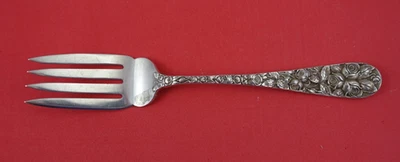 Вилка для говядины из чистого серебра Baltimore Rose от Schofield 7 3/8 дюйма - Изображение 1 из 2