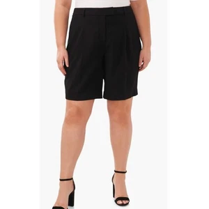 Cece Culotte Style Bermuda Dress Shorts| Plus 24W, Black NEW! - Picture 1 of 5