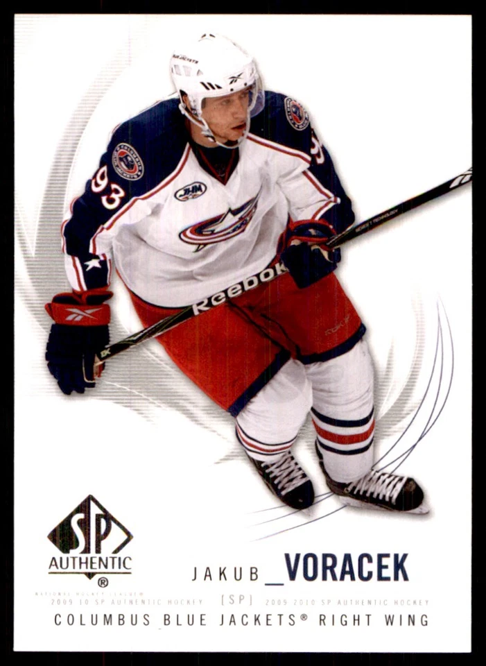 2009-10 SP Authentic Jakub Voracek Columbus Blue Jackets #33 - Image 1 of 2