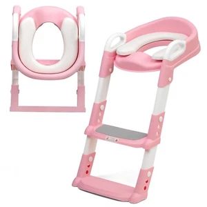 Kid Children Baby Potty Training Toilet Seat Toddler Urinal Chair Ladder Trainer - Picture 1 of 8