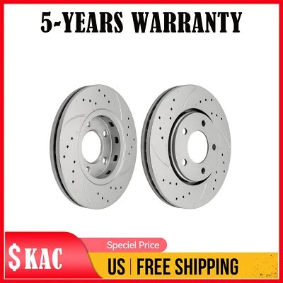 Par de rotores de freno delanteros para Dodge Grand Caravan 2001-2005 caravana 2002-2004 Foto 1 de 4