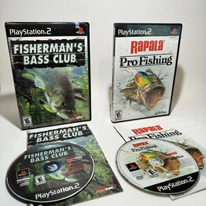PS2 Spielepaket Rapala Pro Fishing Fisherman’s Bass Club Sony PlayStation 2 CIB - Bild 1 von 5
