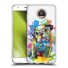 Official P.D. Moreno Drip Art Cats And Dogs Soft Gel Case For Motorola Phones