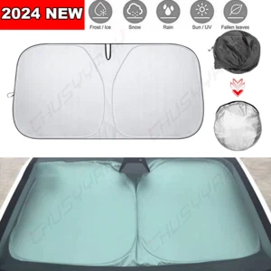 Car Windshield Sun Shade Foldable Front Window Sunshade UV Block Visor - Picture 1 of 12