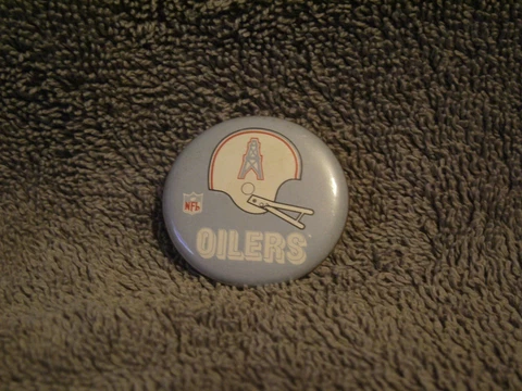 1970's HOUSTON OILERS VINTAGE HELMET TEAM SPIRIT BUTTON NOW A MAGNET! RARE! Cover