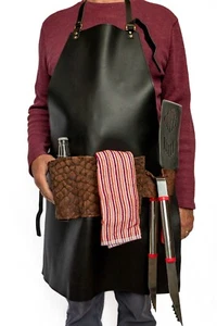 Arapaima Fish Leather Grilling Apron - Picture 1 of 5