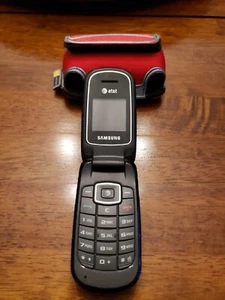 AT&T Samsung A107 Flip Cell Phone Go Phone Prepaid Phone untested - Picture 1 of 9