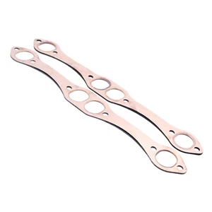 SBC Oval Port Copper Header Exhaust Gasket Seal For 327 305 350 383 - Picture 1 of 6
