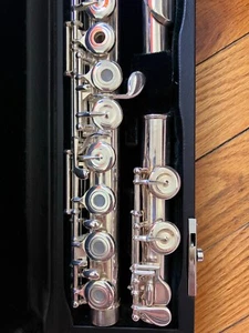 Pearl PF-505E Flute With Hard Case Open Holes Silver Plated Excellent Condition - Picture 1 of 5