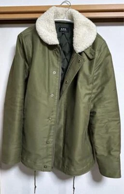 APC Blouson Deck Jacket Khaki Size XS Boa Quilted Unisex From Japan y3775 - Image 1 of 4