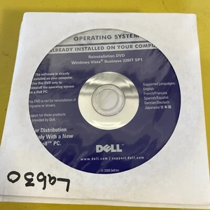 Dell Windows Vista Business 32BIT SP1 Reinstallation Disc - Sealed - Picture 1 of 2