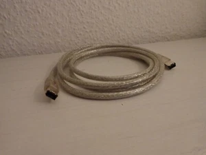 1,8m Firewire Kabel 6/6 6polig Stecker/Stecker Anschlusskabel Verbindungskabel - Photo 1/2