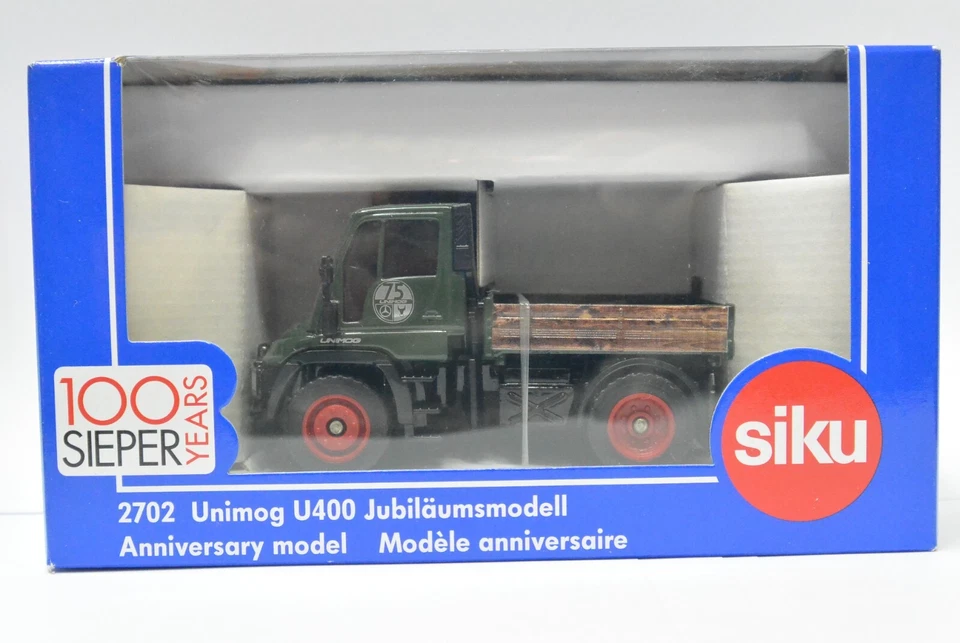 Siku 1:50 DieCast car Unimog U400 100 years siepper Anniversary Model # 2702 - Image 1 of 1
