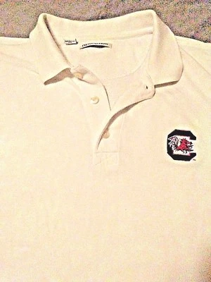 Cutter Buck Mens XXXL USC White Short Sleeve Polo Shirt Cotton a/a 28" 31.5"L - Image 1 of 4