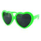 Green Heart Sunglasses Novelty Cosplay Party Eyeglasses Green Shamrock Eyewear