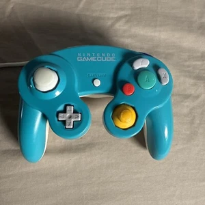 Nintendo GameCube Custom Controller Teal White OEM - Bild 1 von 11