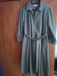 thomas rath hemdblusenkleid gr. 46 Khaki wie neu Baumwolle mit Elasthan - Bild 1 von 6