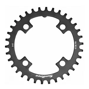 SunRace MS Narrow Wide 34T Steel Off Road Cycle Bike MTB Chainring 96BCD Black - Picture 1 of 8