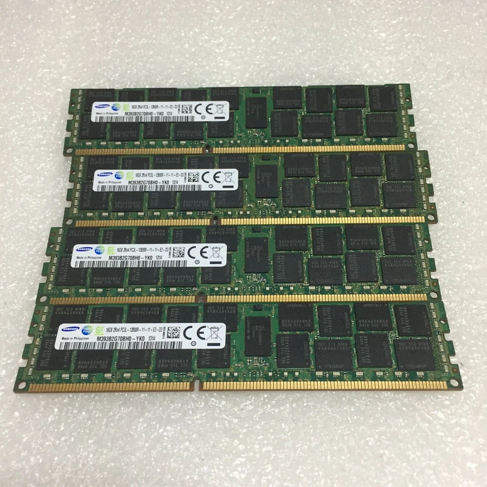 Samsung Cisco 64GB 4x16GB PC3L-12800R ECC Servidor RAM M393B2G70BH0-YK0 ENVÍO Y DEVOLUCIÓN GRATUITOS Foto 1 de 3