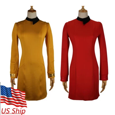 Discovery Season 2 Starfleet Engineering Women Red Gold Dress Pin Set - Image 1 of 4