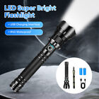Super Bright Powerful Xhp90 Led Tactical Flashlight Usb Rechargeable Torch Light
