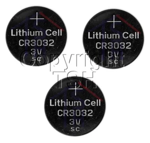 3 PC 3032 CR3032 3V DL3032, ECR3032 ,BR3032 Lithium Batteries - Picture 1 of 1