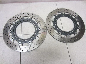 01-02 YAMAHA YZF R6 yzfr6 FRONT LEFT RIGHT BRAKE ROTORS DISCS 4SV-2581T-01-00 - Picture 1 of 5