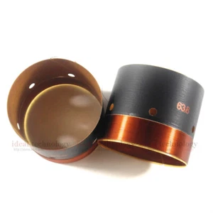 2Pcs VC 63.8mm Fiber Glass Voice coil woofer bass speaker 2 Layers - Picture 1 of 5