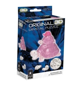 BePuzzled 3D Crystal Puzzle - Turtles (Pink) 37 Pcs - Brand New! Free Shipping! - Picture 1 of 2